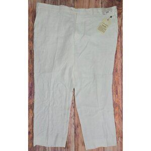 Joseph Abboud Mens 100% Linen Pants Size 48x30 White NWT New